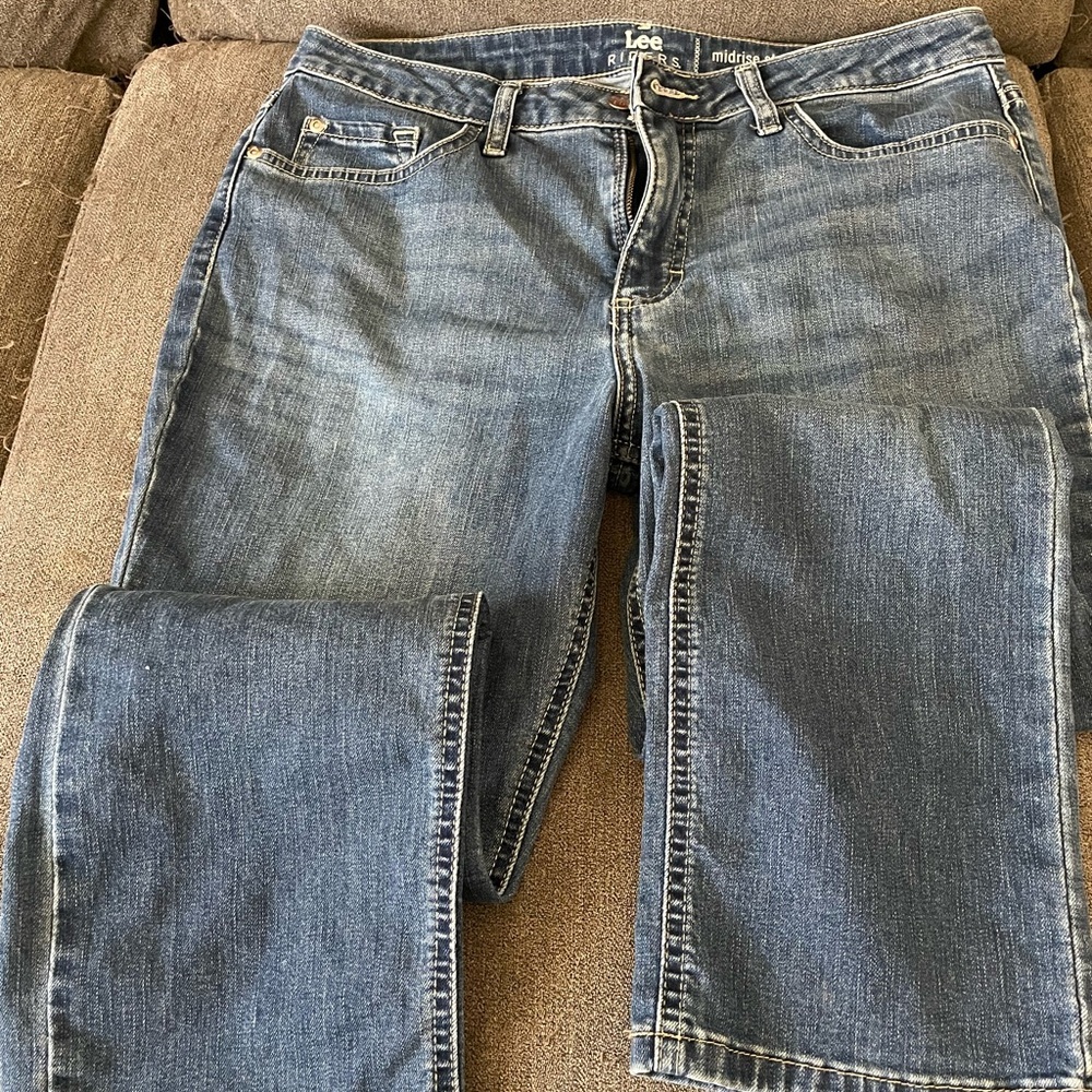 Lee Riders Midrise Straight Denim Jeans